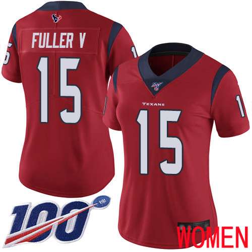 Houston Texans Limited Red Women Will Fuller V Alternate Jersey NFL Football 15 100th Season Vapor Untouchable